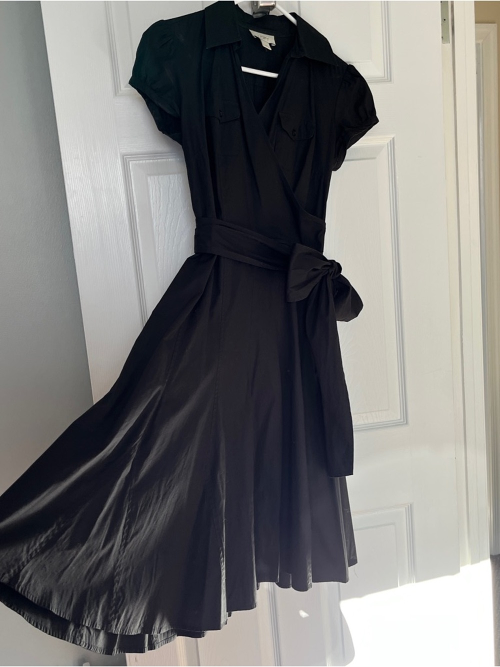 LOFT Black Women's Shirt Dress - Simple Classic